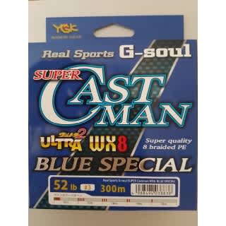 YGK G-Soul Super Castman Ultra Blue Special WX8 300m #3 52lb