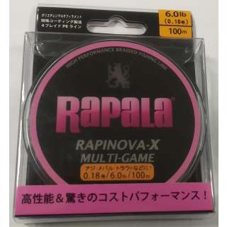 Плетёнка RAPALA Rapinova-X Multi-Game #0.18 100m