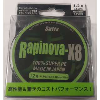 Плетёнка Sufix Rapinova-X8 Super PE #1.2